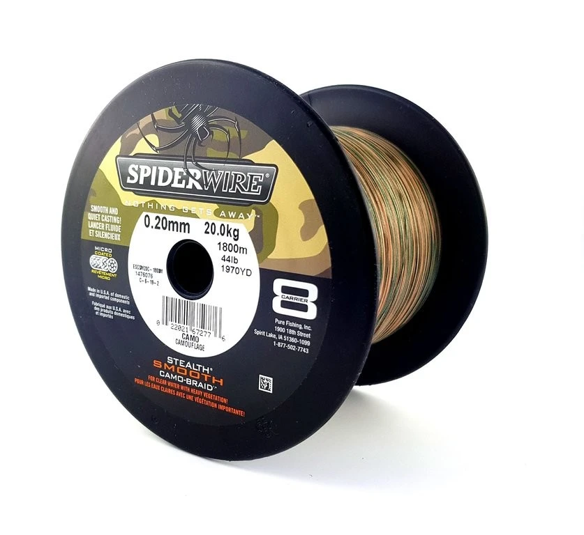 SPIDERWIRE Stealth Smooth 8 Camo - Von Der Großspule 6 SPIDERWIRE Stealth Smooth 8 Camo - Von Der Großspule – Bild 6